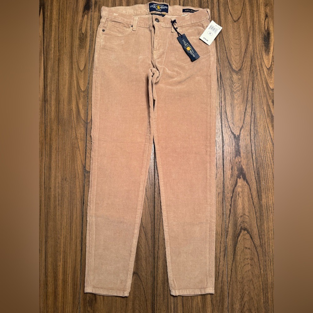Lucky Brand Blush Corduroy Straight Leg Pants